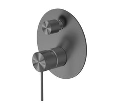 Nero Mecca Shower Mixer With Diverter Gun Metal | The Blue Space