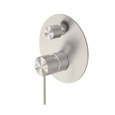 Nero Mecca Shower Mixer With Diverter Brushed Nickel | The Blue Space