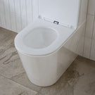 Indigo Cali II Back to Wall Toilet Suite with lid open - The Blue Space