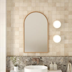 Ingrain Timber Framed Arch Mirror 600mm x 1000mm