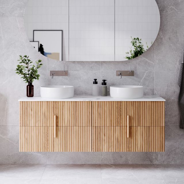 Ingrain Contoured Ash Wall Hung Vanity