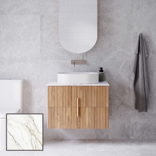 Ingrain Contoured Ash Wall Hung Vanity