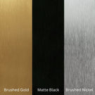 Ingrain Mirror Frame Colour Options Brushed Gold, Matte Black, Brushed Nickel - The Blue Space