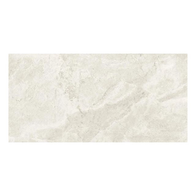 Ivory Tilly Tundra Stone Tile Gloss 300 x 600 x 10mm Porcelain