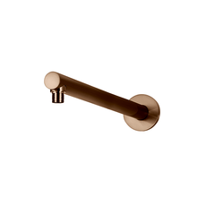 Meir Round Wall Shower Arm 400mm Lustre Bronze | The Blue Space