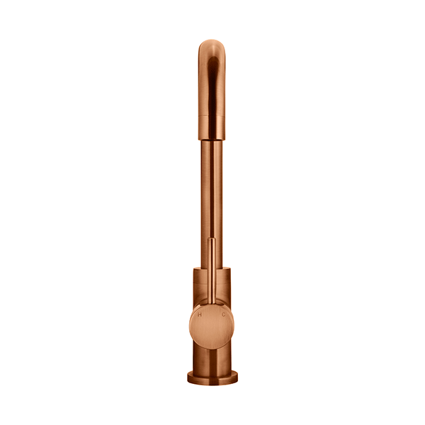 Meir Round Kitchen Sink Mixer Lustre Bronze