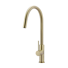 Meir Round Poccola Pull Out Kitchen Mixer Tap Tiger Bronze Gold Online at The Blue Space