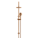Meir Curved Combination Shower Rail 200mm, 3 Function Hand Shower Lustre Bronze