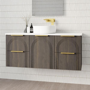 Marquis Arco Wall Hung Vanity with Caesarstone, Vasari or Dekton Top