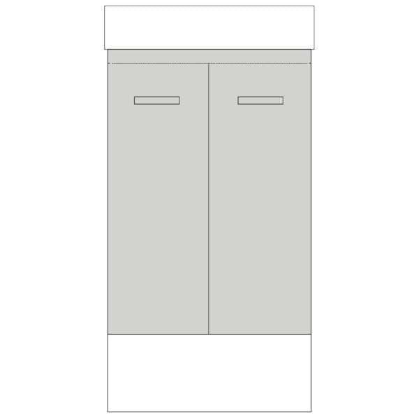 Marquis Asti Baby Compact Vanity - 400mm On Kick | The Blue Space