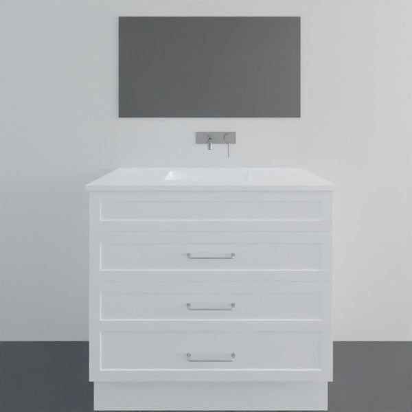 Marquis Bowral14 Floor Standing Vanity - 900mm Centre Bowl - 3 drawer | The Blue Space
