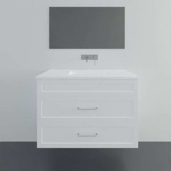 Marquis Bowral14 Wall Hung Vanity - 900mm Centre Bowl - 2 drawer | The Blue Space