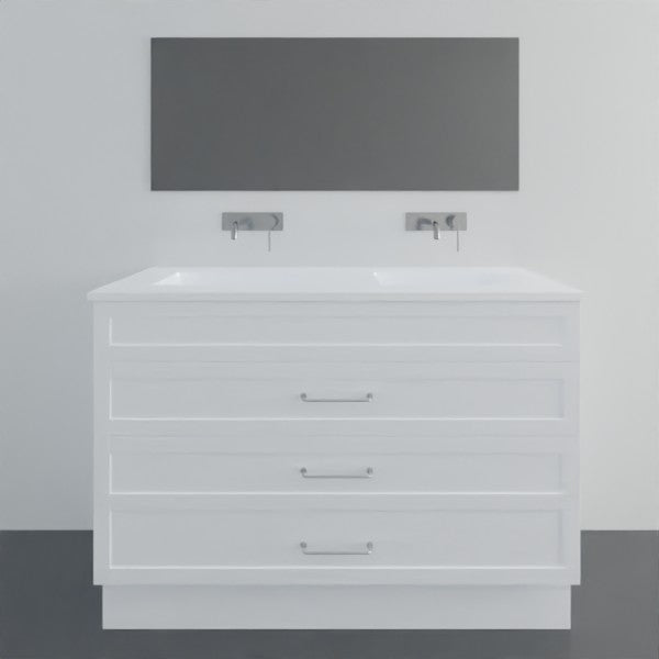 Marquis Bowral16 Floor Standing Vanity - 1200mm Double Bowl - 3 drawer | The Blue Space