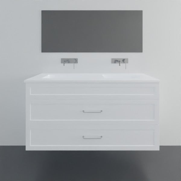 Marquis Bowral16 Wall Hung Vanity - 1200mm Double Bowl - 2 drawer | The Blue Space