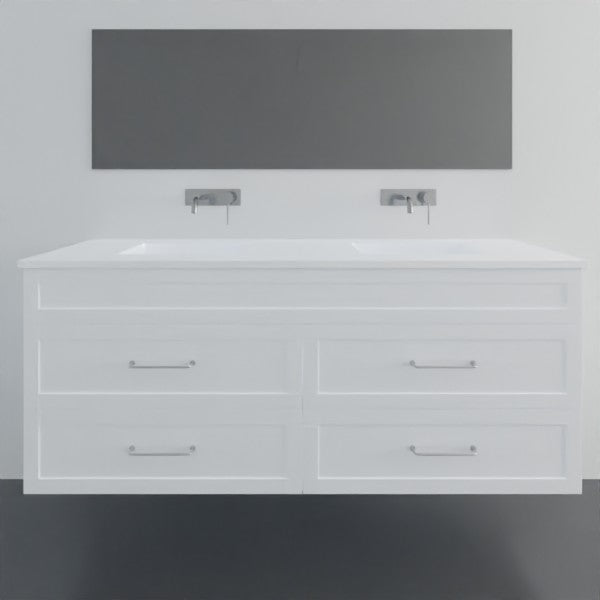 Marquis Bowral18 Wall Hung Vanity - 1500mm Double Bowl - 4 drawer | The Blue Space