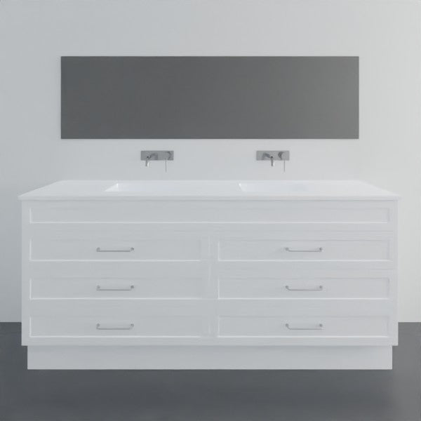 Marquis Bowral20 Floor Standing Vanity - 1800mm Double Bowl - 6 drawer | The Blue Space