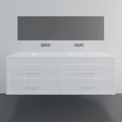 Marquis Bowral20 Wall Hung Vanity - 1800mm Double Bowl - 4 drawer | The Blue Space