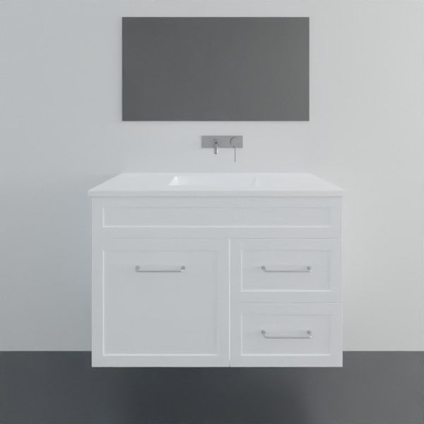 Marquis Bowral3 Wall Hung Vanity - 900mm Centre Bowl - 1 door 2 drawer | The Blue Space