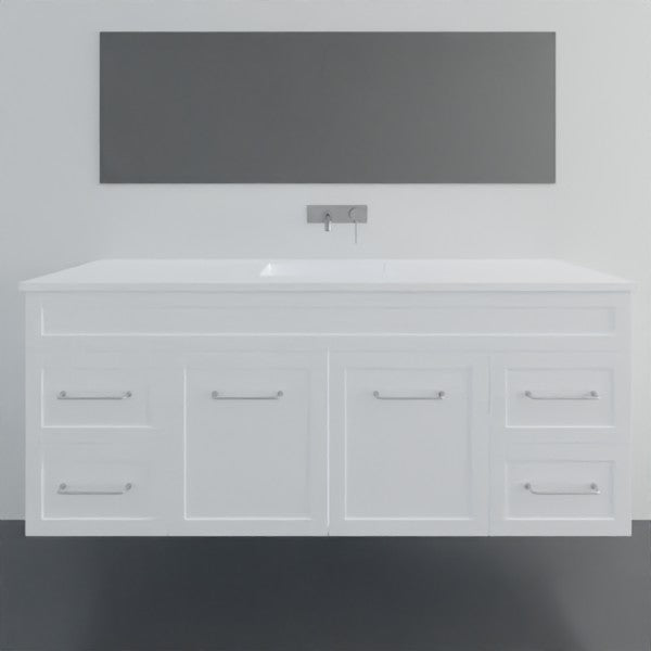 Marquis Bowral8 Wall Hung Vanity - 1500mm Centre Bowl - 2 door 4 drawer | The Blue Space