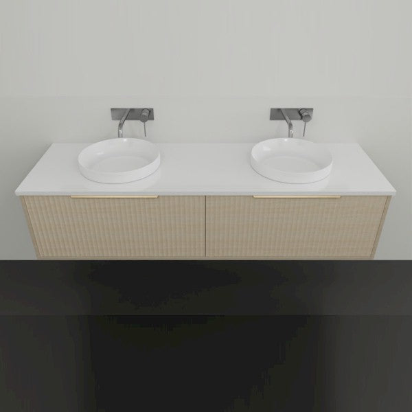 Marquis Cove Wall Hung Vanity - 1500 Double Bowl | The Blue Space
