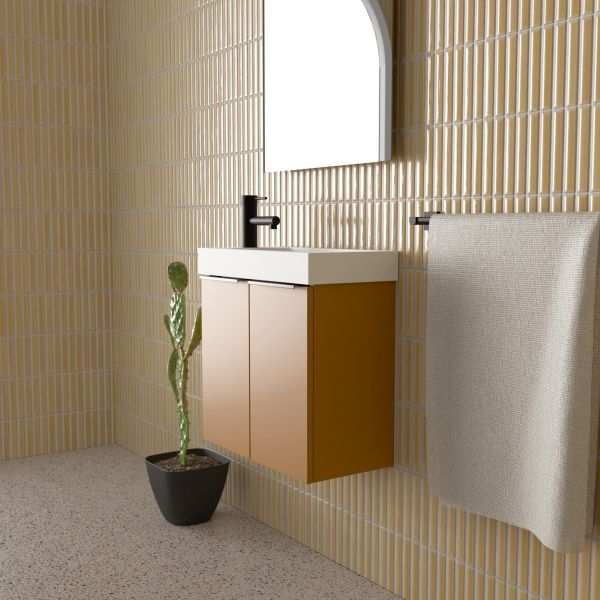 Marquis Emerald Compact Vanity - 500mm Wall Hung Profile | The Blue Space