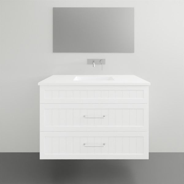 Marquis Kiama14 Wall Hung Vanity - 900mm Centre Bowl - 2 drawer | The Blue Space