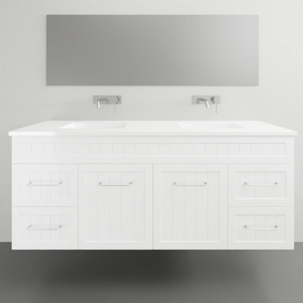 Marquis Kiama9 Wall Hung Vanity - 1500mm Double Bowl - 2 door 4 drawer | The Blue Space