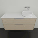 Marquis Lake Wall Hung Vanity - 1200 Offset Bowl | The Blue Space