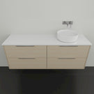 Marquis Lake Wall Hung Vanity - 1500 Offset Bowl | The Blue Space