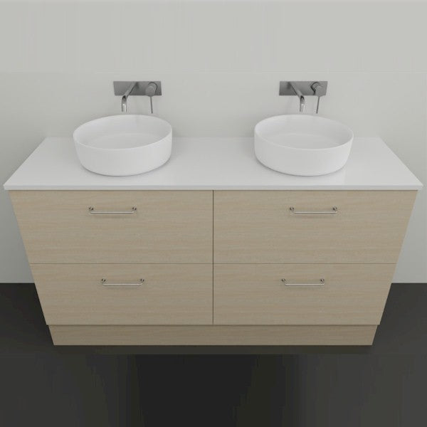Marquis Marq14 Floor Standing All Drawer Vanity - 1500mm Double Bowl | The Blue Space