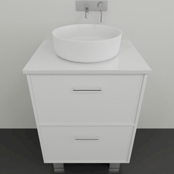 Marquis Palm1 Vanity on Legs - 600 Centre Bowl | The Blue Space