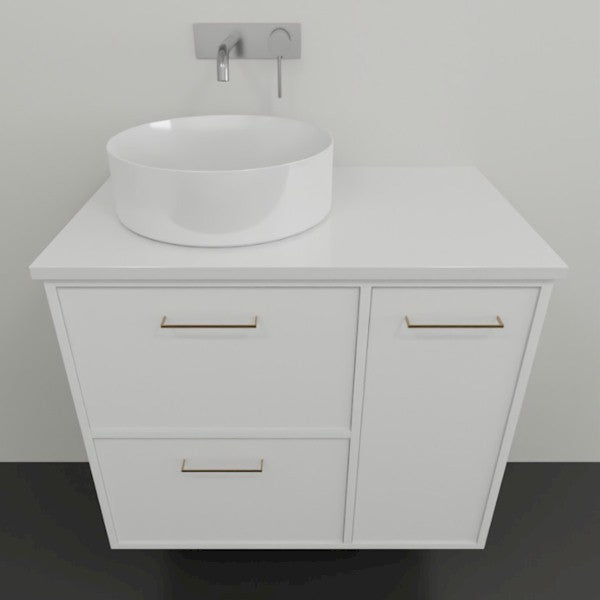 Marquis Palm2 Wall Hung Vanity - 750 Centre Bowl | The Blue Space