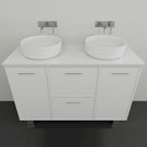Marquis Palm6 Vanity on Legs - 1200 Double Bowl | The Blue Space