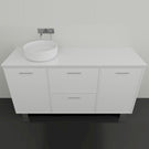 Marquis Palm8 Vanity on Legs - 1500 Offset Bowl | The Blue Space