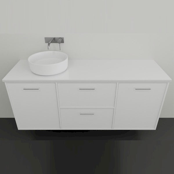 Marquis Palm8 Wall Hung Vanity - 1500 Offset Bowl | The Blue Space