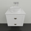 Marquis Provincial1 2 drawer Wall Hung Vanity - 600mm Centre Bowl | The Blue Space