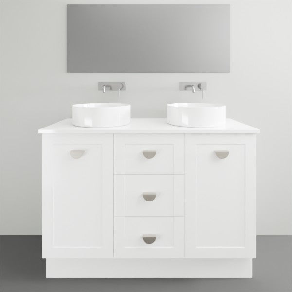 Marquis Provincial11 2 Door 3 Drawer Floor Standing Vanity - 1200mm Double Bowl | The Blue Space
