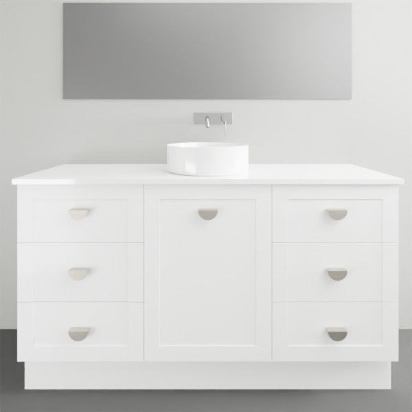 Marquis Provincial14 1 Door 6 Drawer Floor Standing Vanity - 1500mm Centre Bowl | The Blue Space