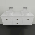 Marquis Provincial15 2 door 2 drawer Wall Hung Vanity - 1500mm Double Bowl | The Blue Space