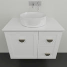 Marquis Provincial4 1 door 2 drawer Wall Hung Vanity - 750mm Centre Bowl | The Blue Space