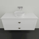 Marquis Provincial8S 2 drawer Wall Hung Vanity - 1200mm Centre Bowl | The Blue Space