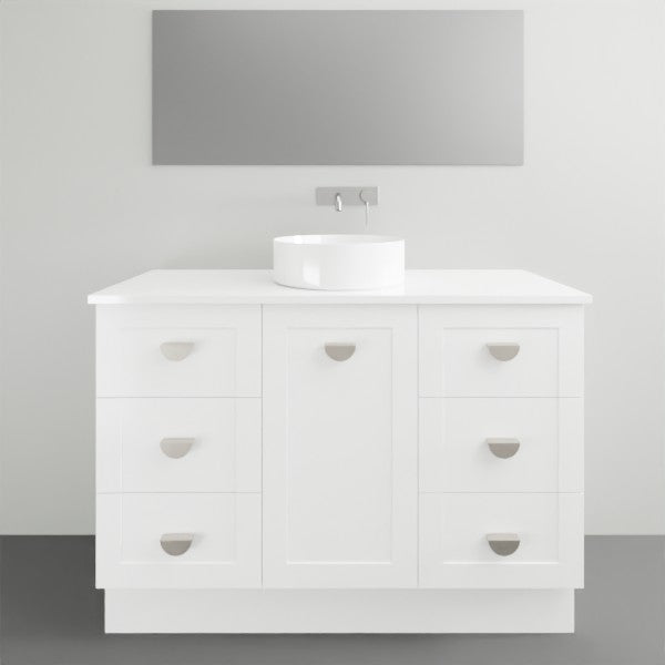 Marquis Provincial9 1 Door 6 Drawer Floor Standing Vanity - 1200mm Centre Bowl | The Blue Space