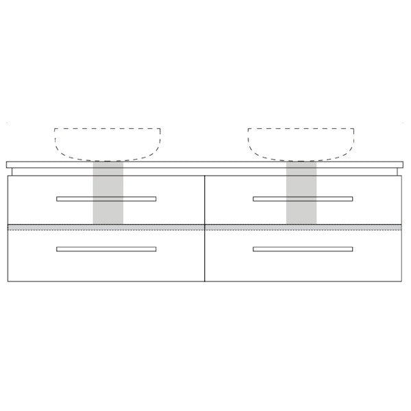 Marquis Riviera Wall Hung Vanity