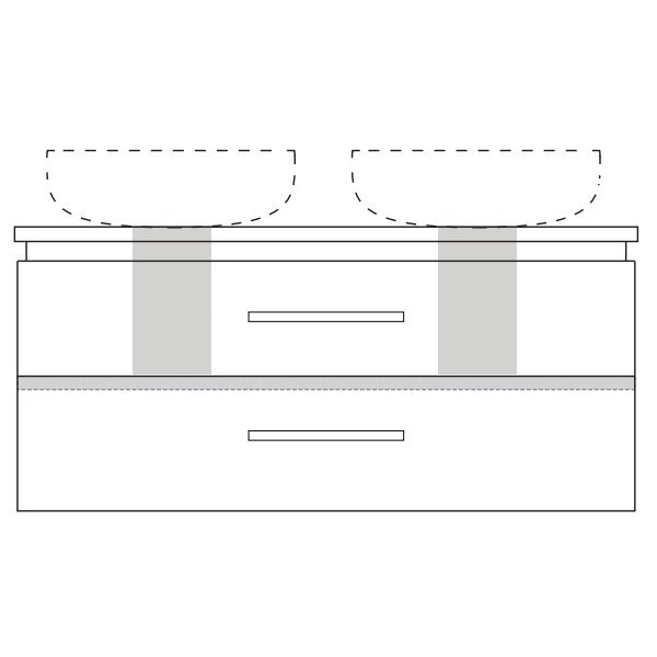 Marquis Riviera Wall Hung Vanity