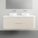 Marquis Shore 2 Drawer Wall Hung Vanity - 1500 Double Bowl | The Blue Space