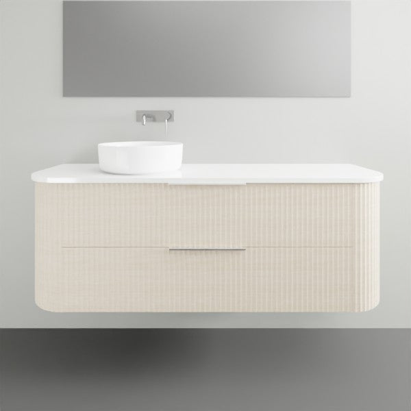Marquis Shore 2 Drawer Wall Hung Vanity - 1500 Offset Bowl | The Blue Space