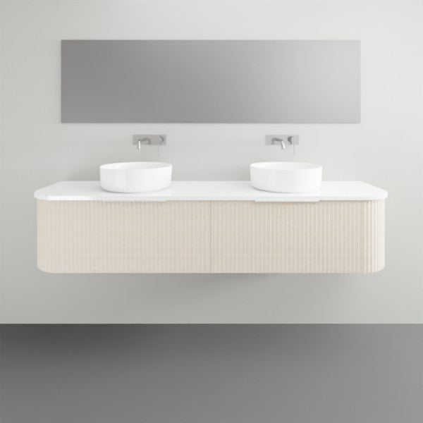 Marquis Shore 1 Drawer Wall Hung Vanity with Symphony Solid Surface Top and Basin