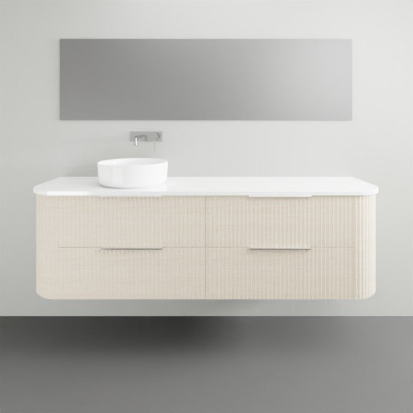 Marquis Shore 2 Drawer Wall Hung Vanity - 1800 Offset Bowl | The Blue Space