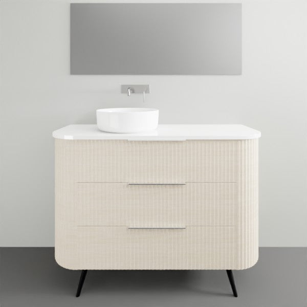 Marquis Shore Floor Standing Vanity on Legs - 1200 Offset Bowl | The Blue Space