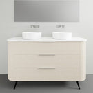 Marquis Shore Floor Standing Vanity on Legs - 1500 Double Bowl | The Blue Space